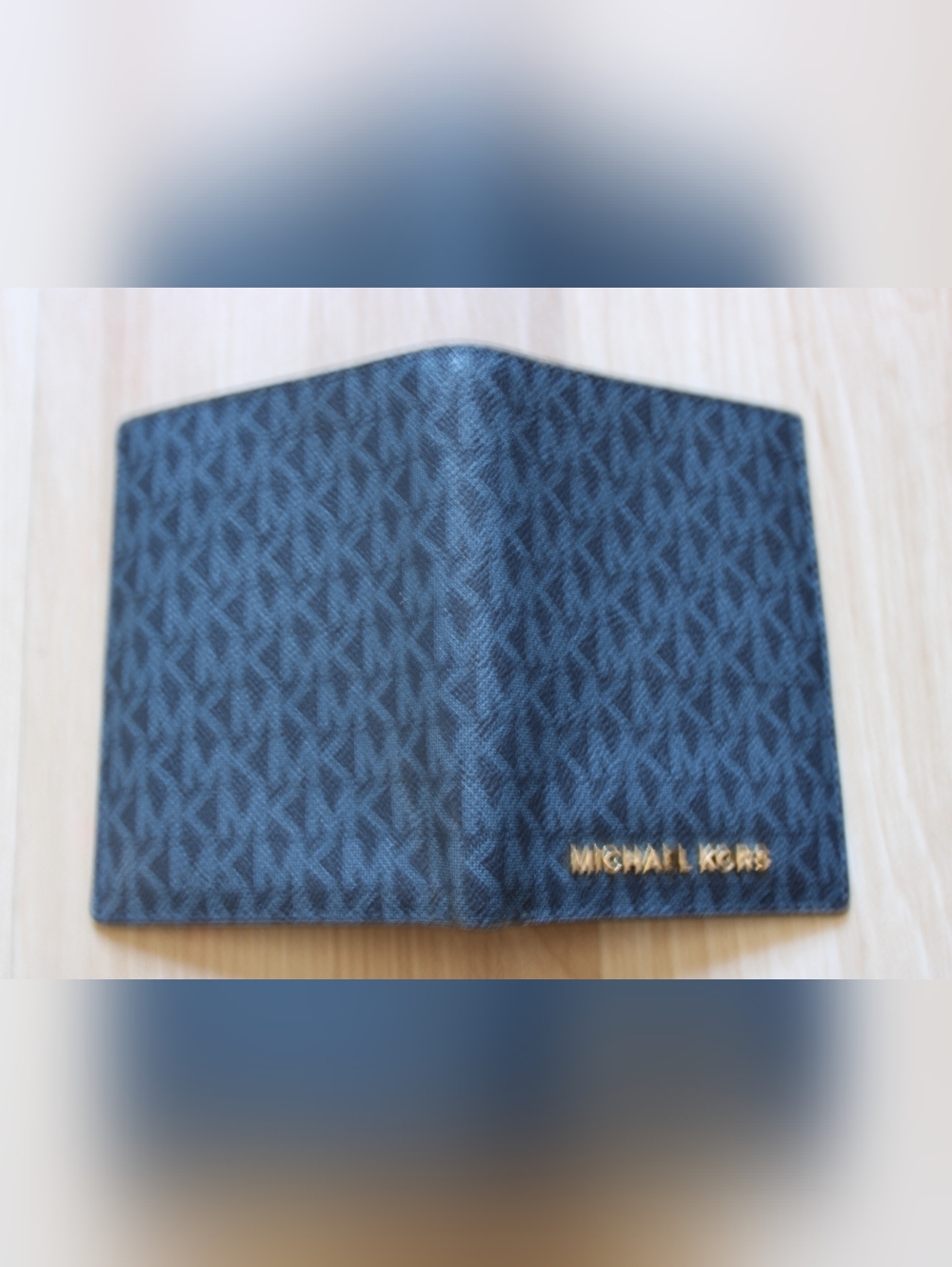 Michael Kors Men's Black Signature Passport Holder - Picture 2 of 5